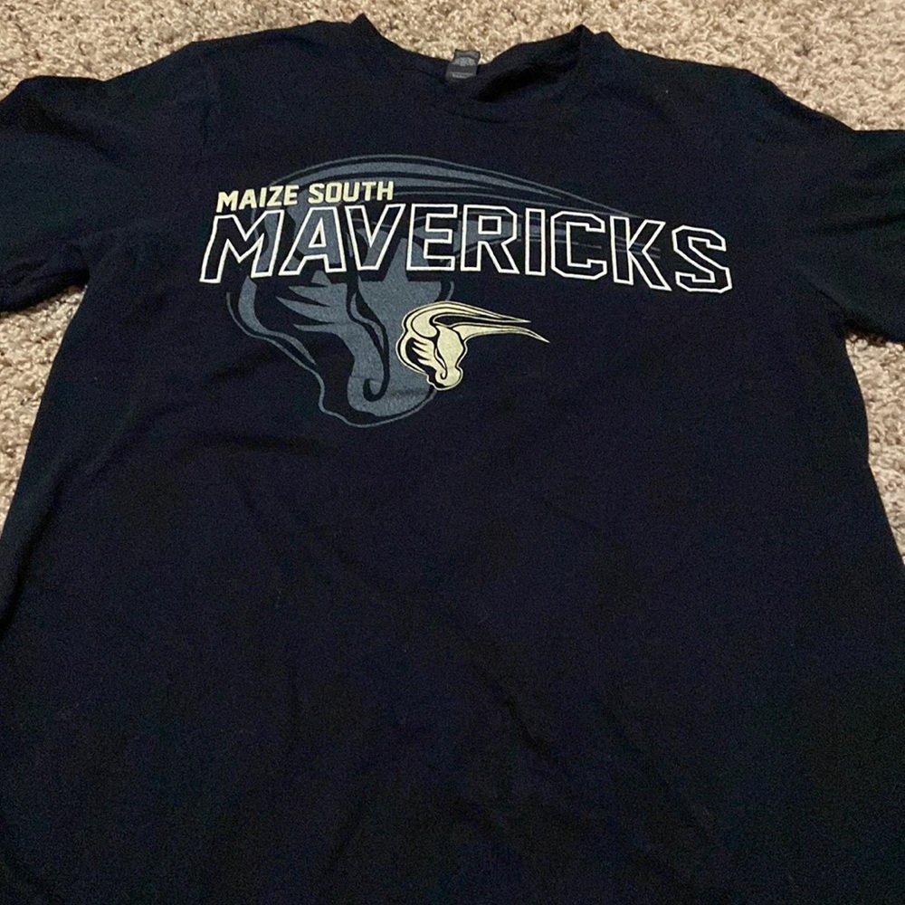 Black Maize South Middle School Mavericks T-Shirt